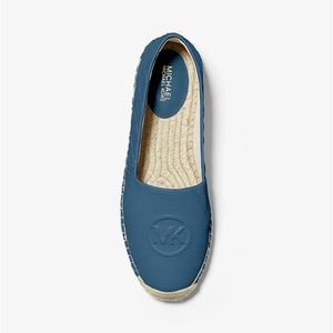 Michael Kors Leather Quilted Espadrille Flat